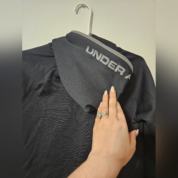 Under Armour Youth Pullover Black Gray Size Large - Picture 2 of 5